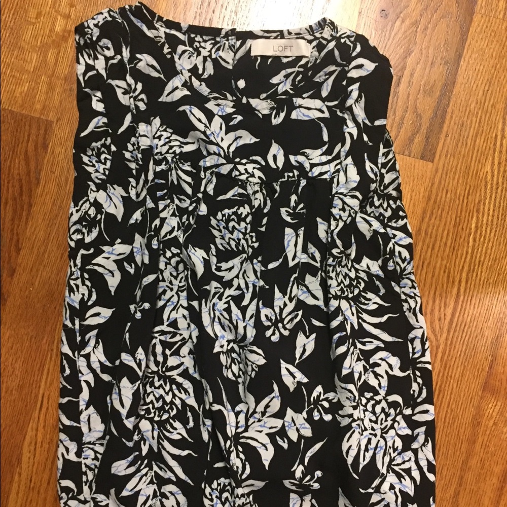 LOFT floral blouse